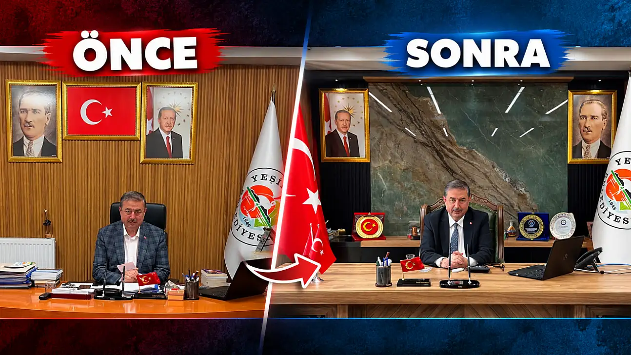 İşte Kayserili Başkanın yeni makam odası!