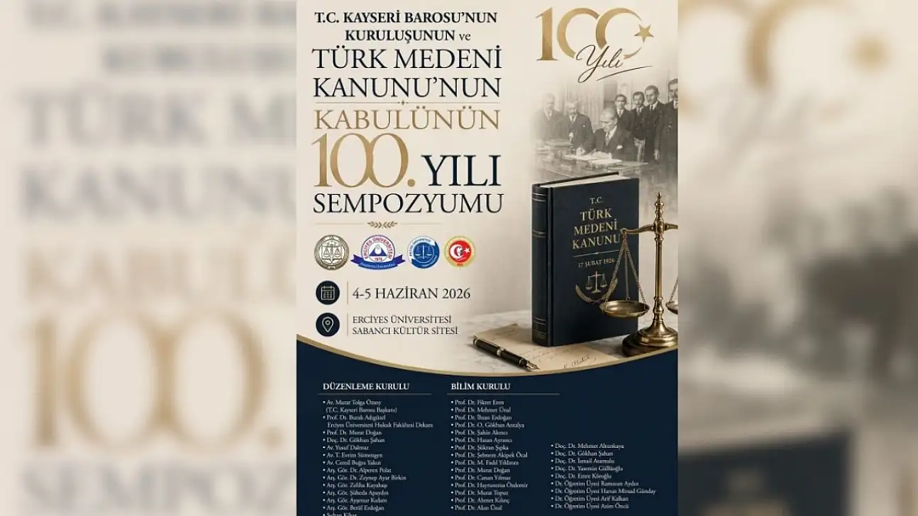 Kayseri Barosu'nun 100. yılında dikkat çeken buluşma