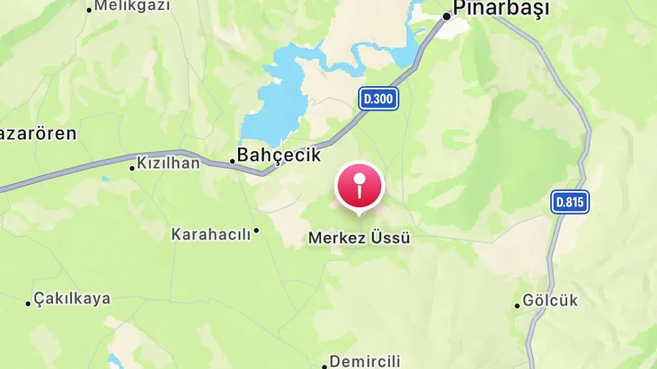 Kayseri bu sabah da sallandı! Pınarbaşı'da bir deprem daha