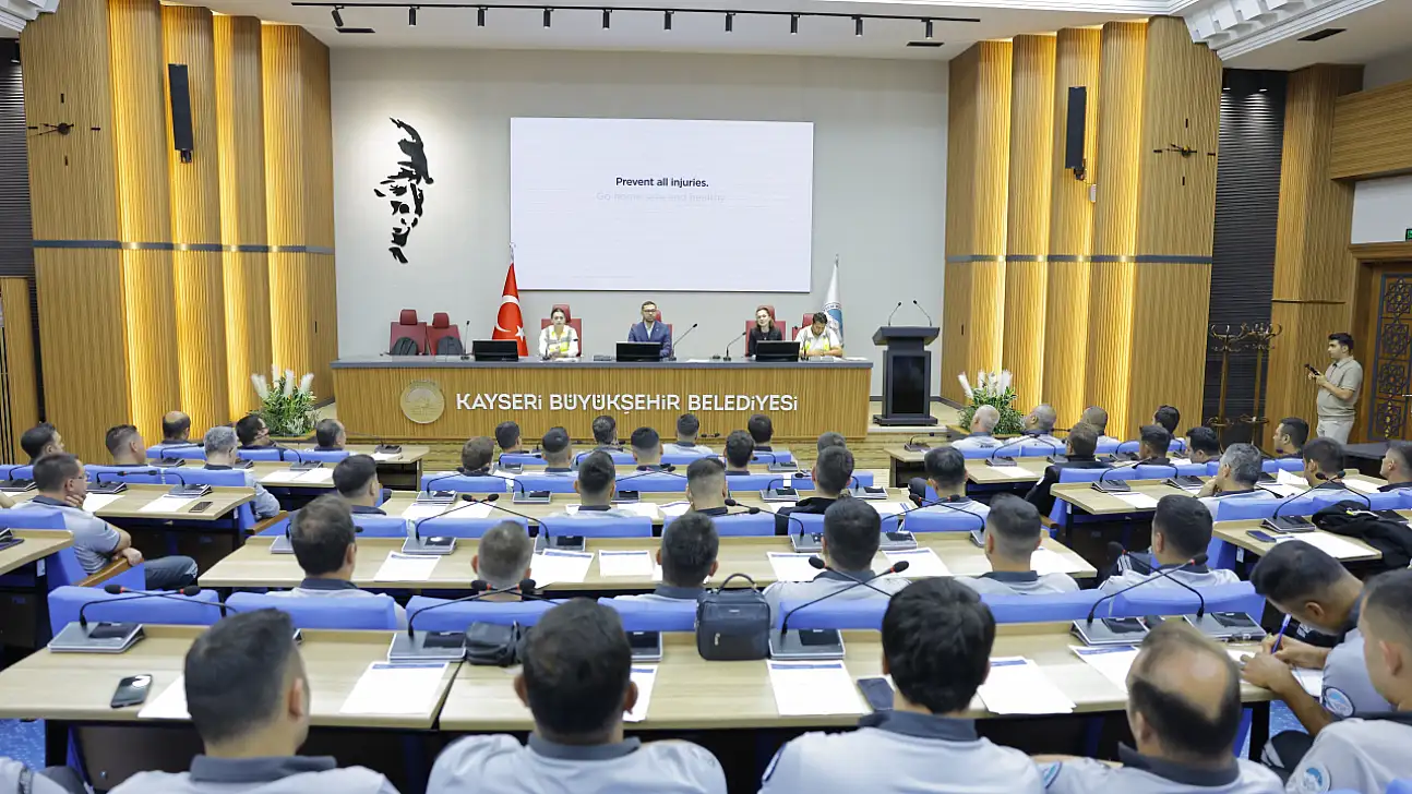Kayseri Büyükşehir'den personeline güvenlik eğitimi verildi!