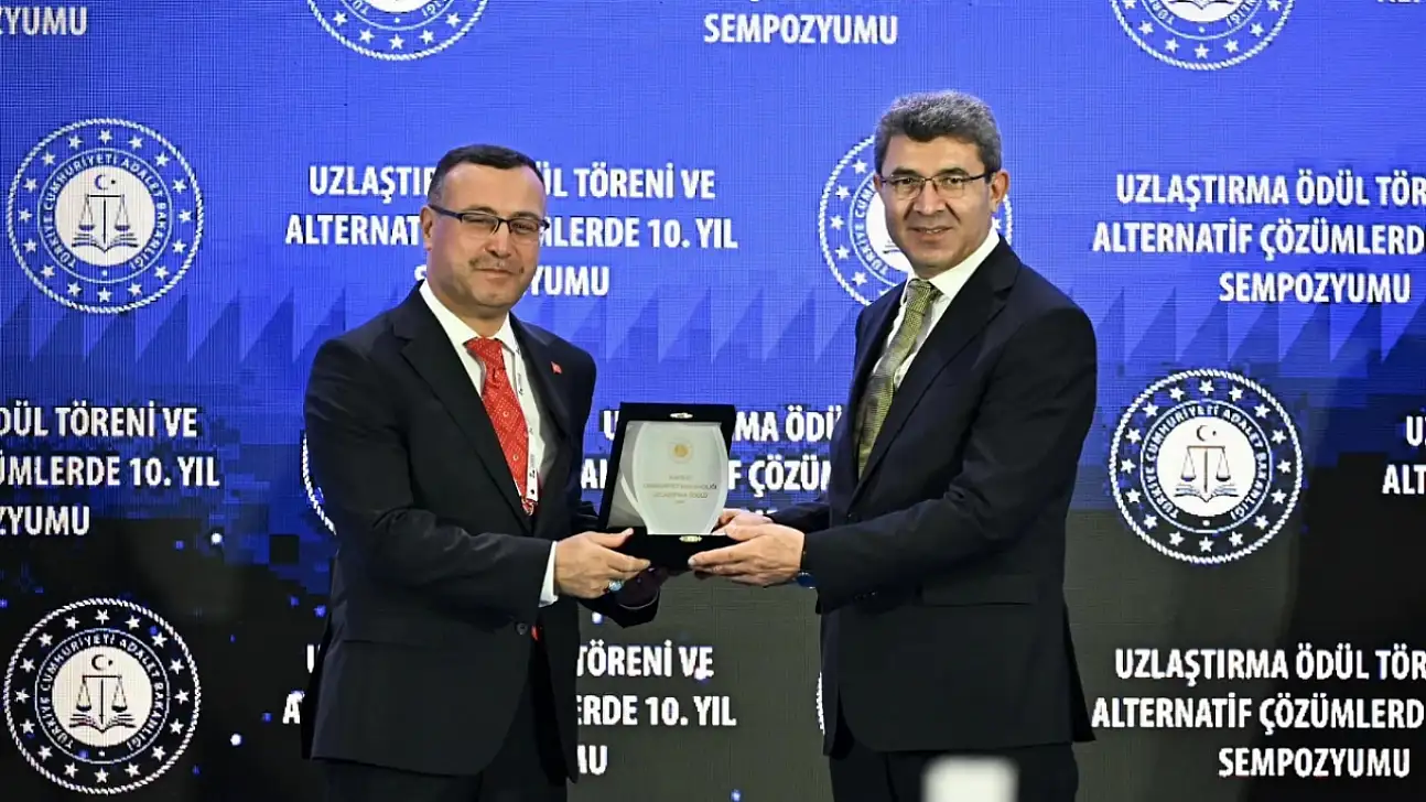 Kayseri Cumhuriyet Başsavcılığına uzlaştırma ödülü