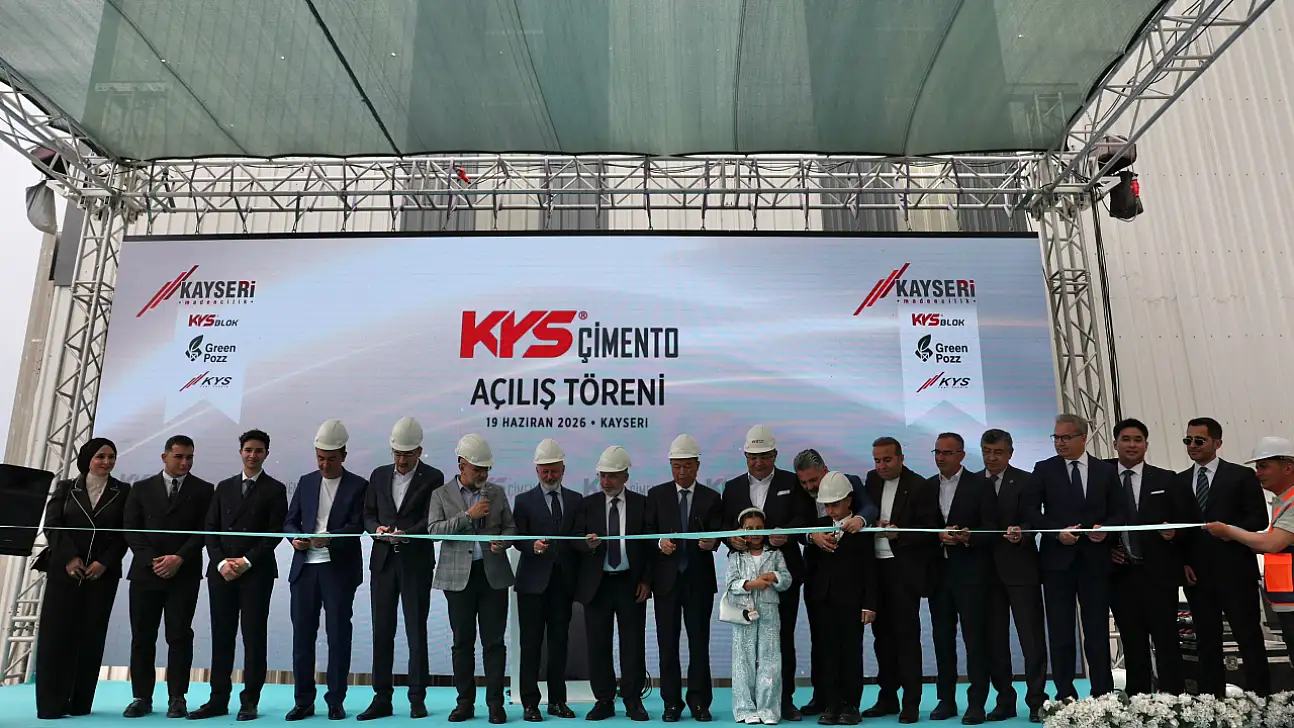 Kayseri'de 35 milyon dolarlık yatırım: Yeni çimento fabrikası açıldı!