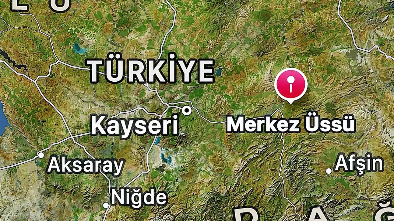 Kayseri'de bugün bir deprem daha