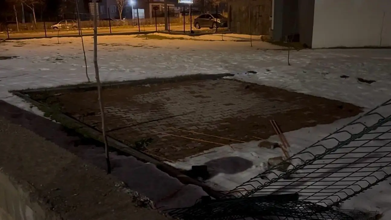 Kayseri'de fırtına kamelyayı yerinden söktü