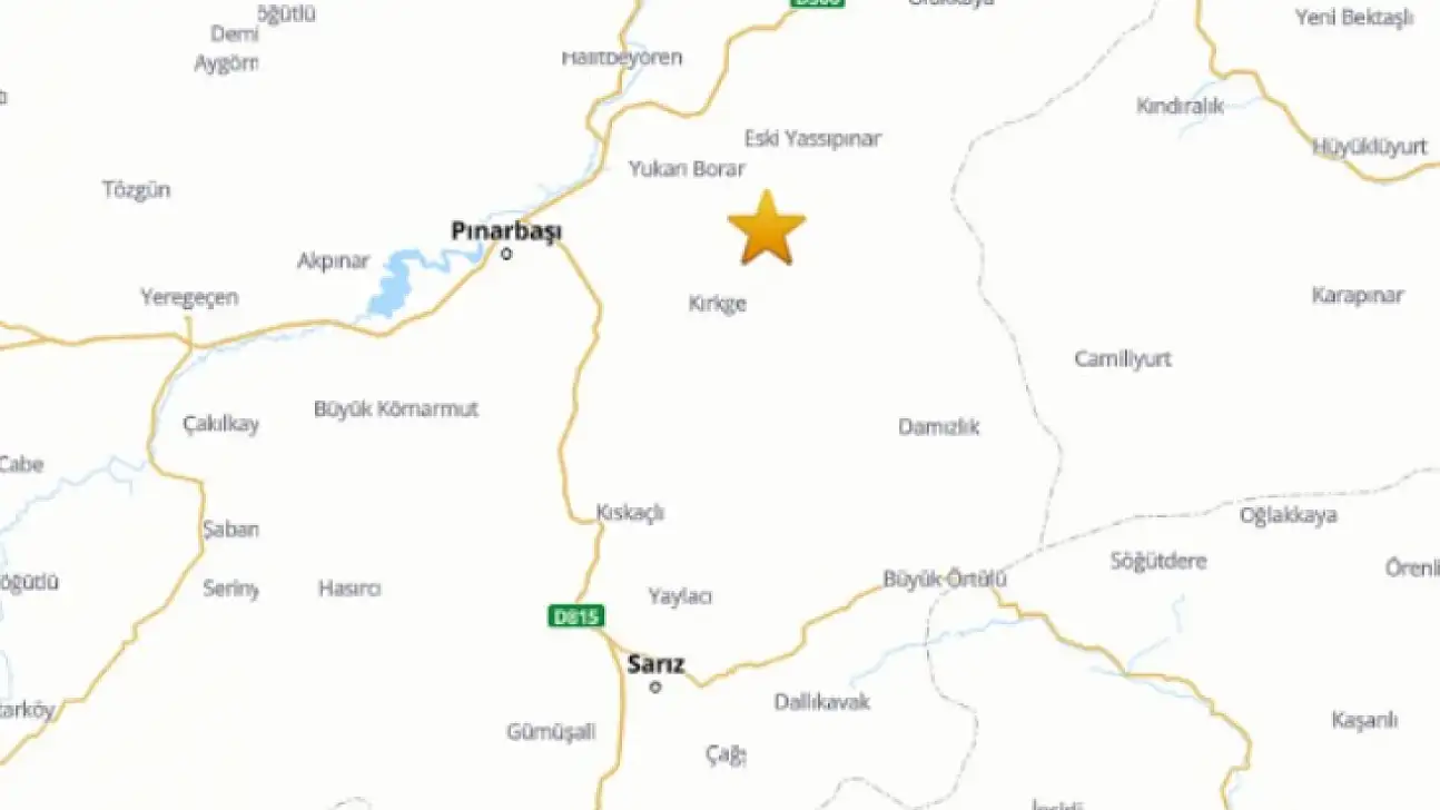 Kayseri'de gece yarısı mikro deprem