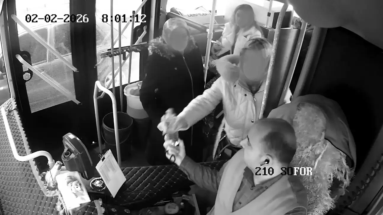 Kayseri'de halk otobüsünde korku dolu anlar! İşte o görüntüler ortaya çıktı