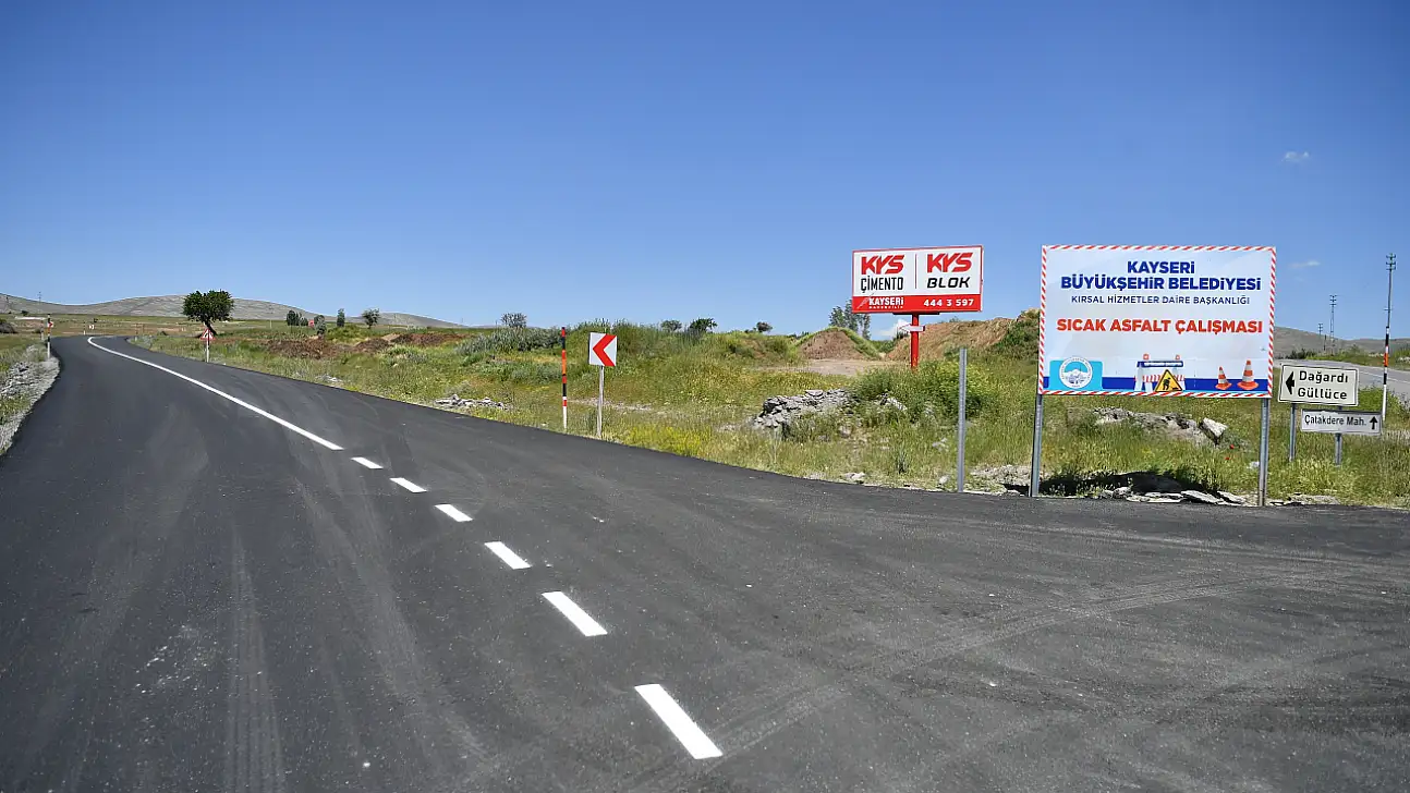 Kayseri'de kırsal ulaşıma 43,7 milyon TL'lik asfalt yatırımı