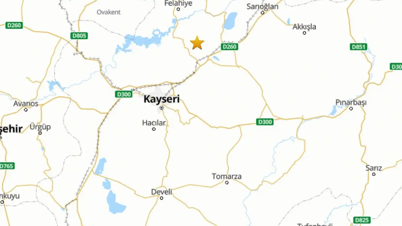 Kayseri'de korkutan sarsıntı