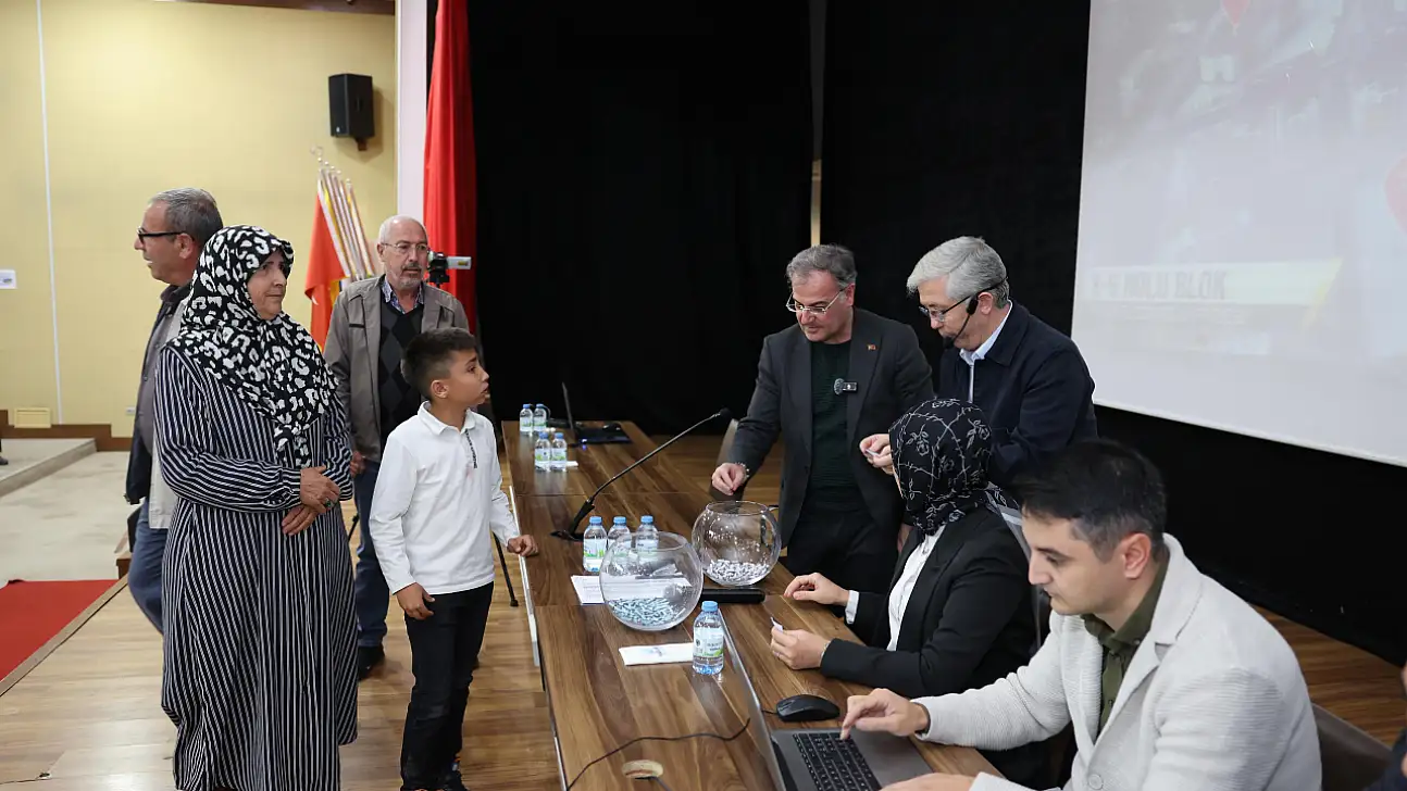 Kayseri'de kuralar çekildi! 125 aile evine kavuşuyor