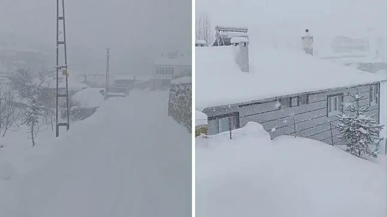 Kayseri'de o ilçenin en çok yağış alan mahallesi! Kar kalınlığı 1 metreye yaklaştı