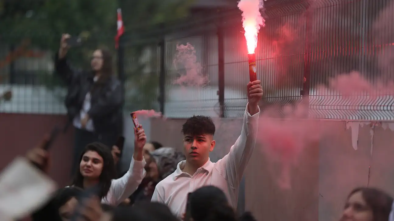 Kayseri'de öğrencileri 29 Ekim'i kutlamaya başladı!