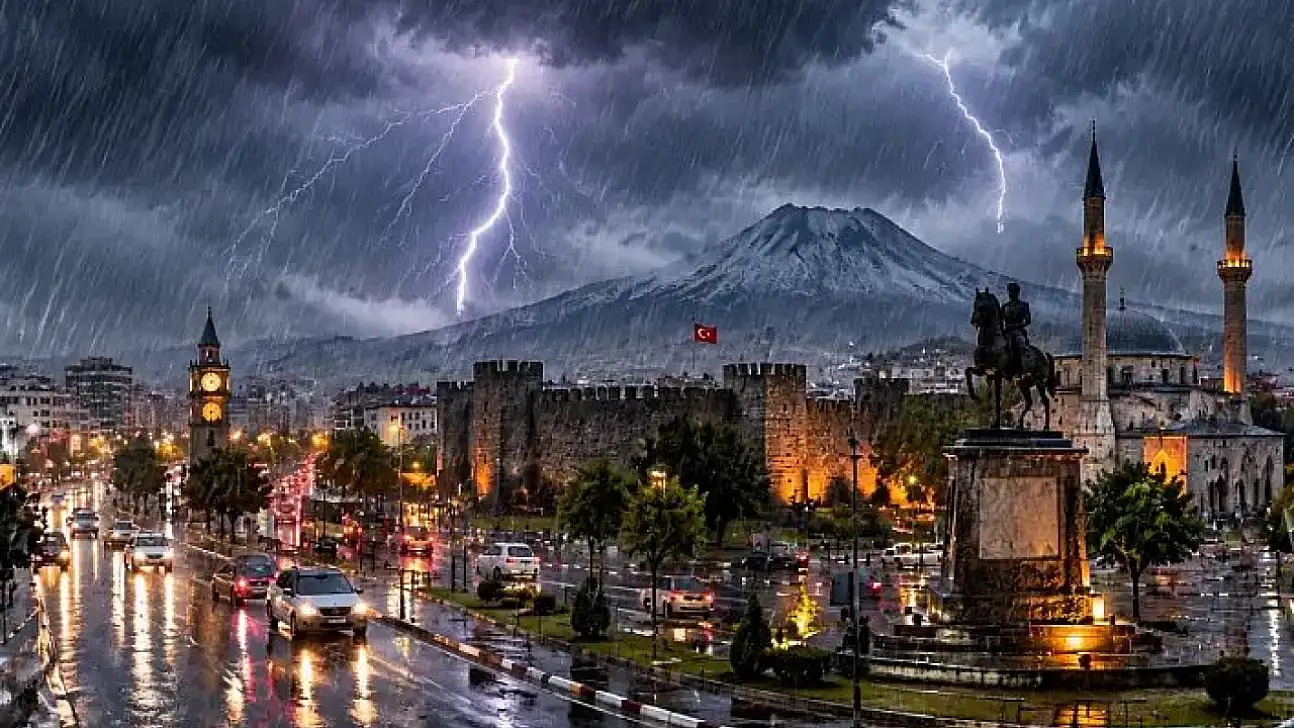 Kayseri'de şemsiyeleri hazırlayın! Yağışlar hangi gün etkili olacak?