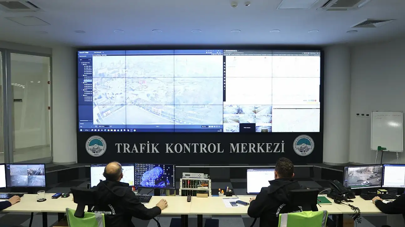 Kayseri'de trafik bu merkezden yönetiliyor