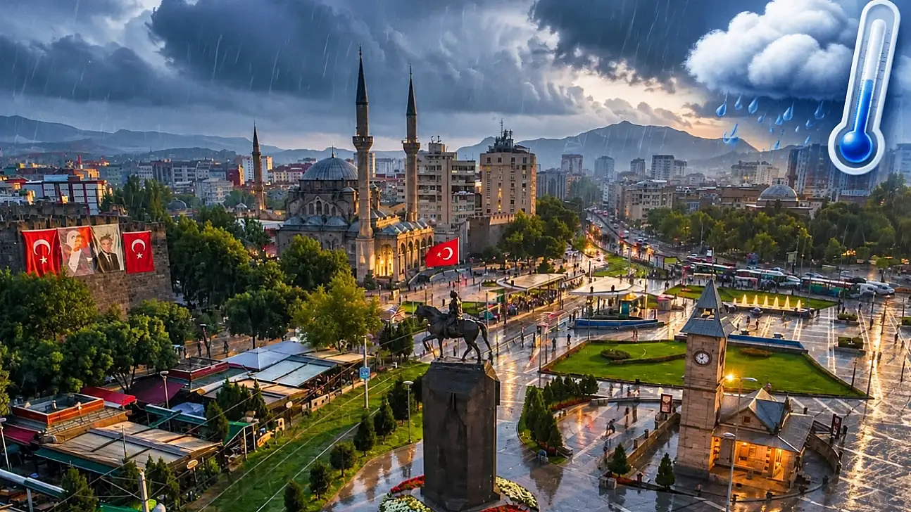 Kayseri için 5 günlük hava durumu raporu: Yağış ve serin hava etkili olacak