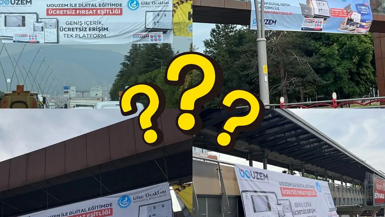 Kayseri'nin en işlek noktalarında bu görüntü! Vatandaşlar merak etti