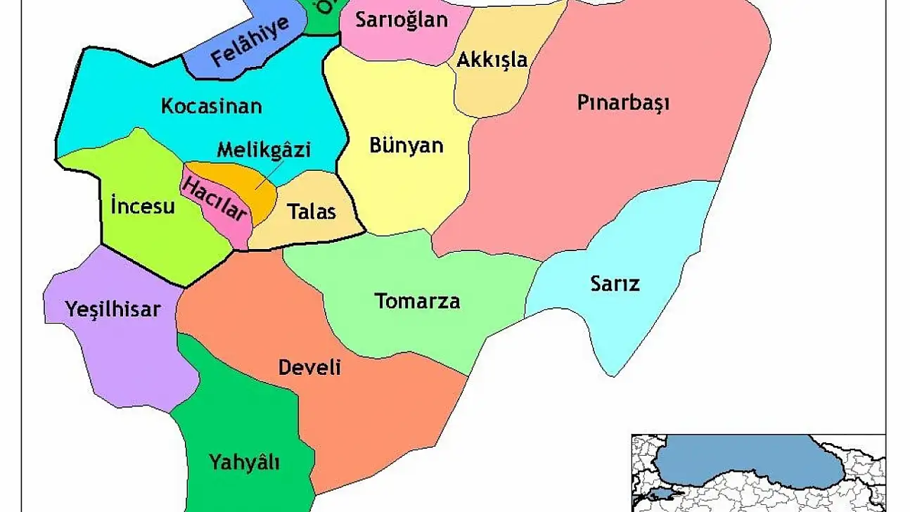 Kayseri'den bir ilçe İç Anadolu'da ilk 25'e girdi: Bakın hangisi