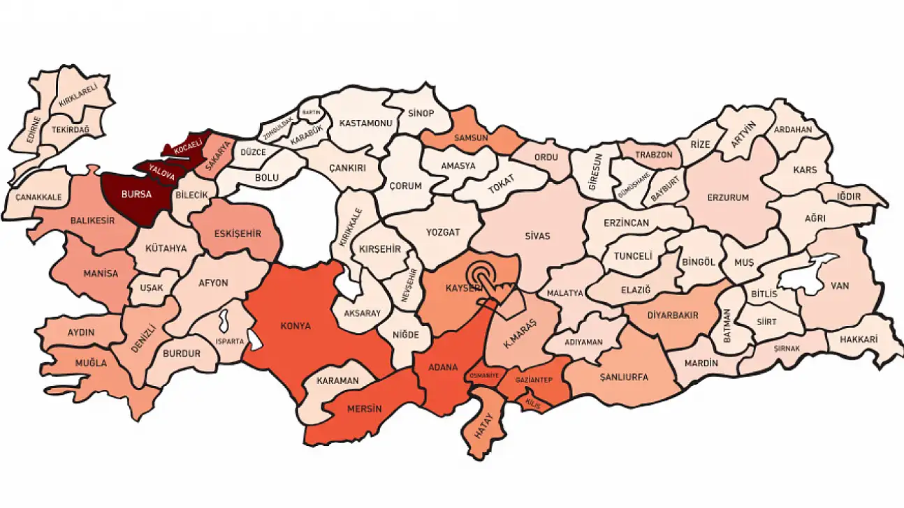 Kayseri'nin en popüler soyadı belli oldu