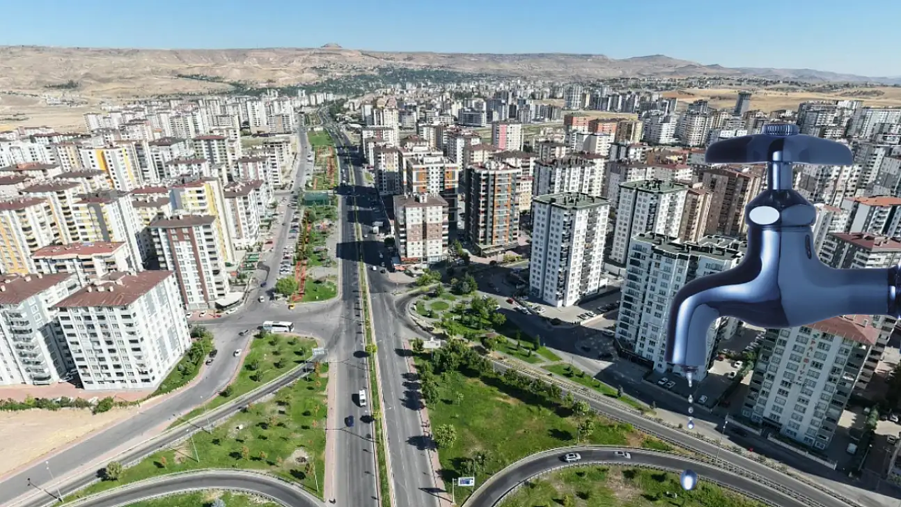 Kayseri'nin merkezinde 12 saatlik su kesintisi! Bu bölgede yaşayanlar dikkat