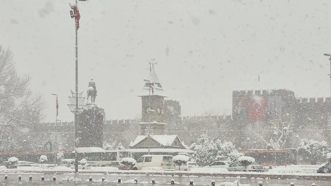 Kayseri'nin o ilçelerine uyarı geldi! Kar yağışı devam edecek