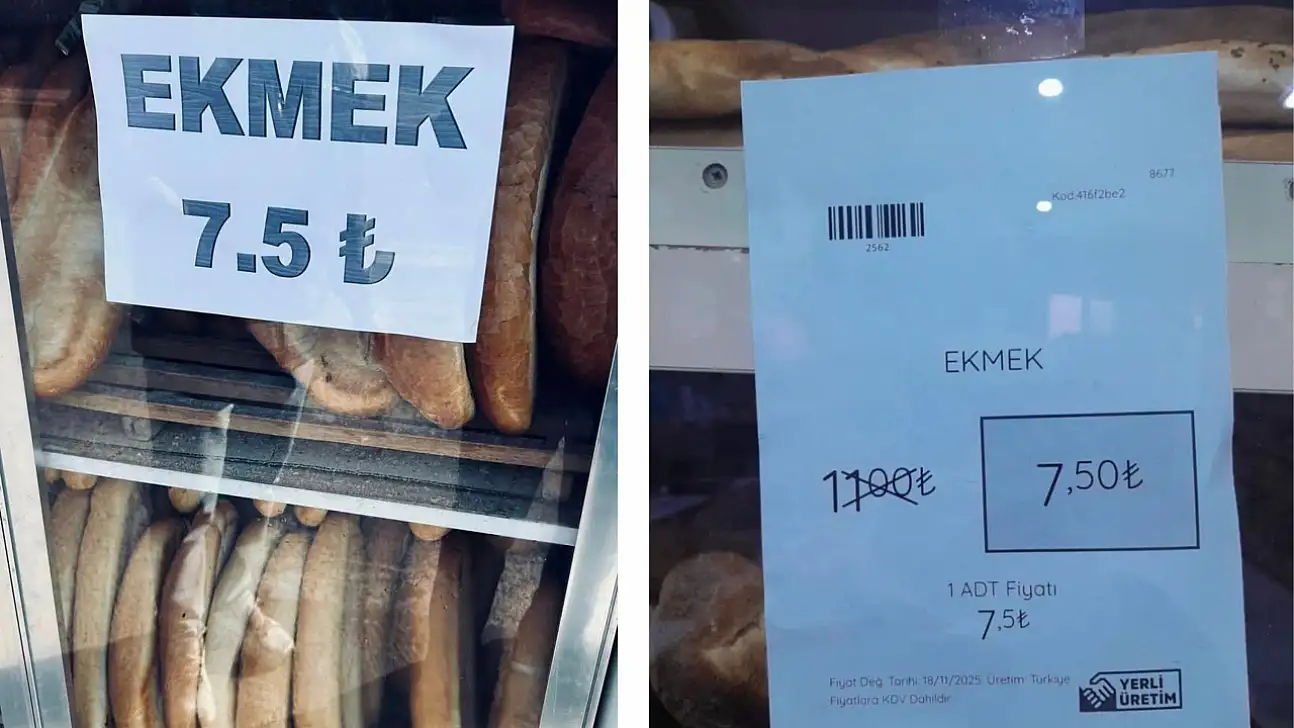 Kayseri'nin o ilçesinde ekmek 7.5 TL oldu!