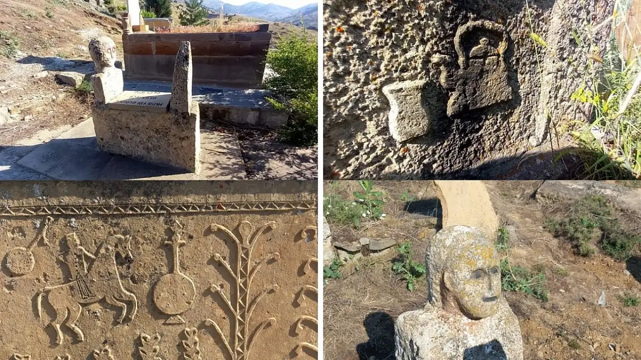 Kayseri'nin tarihi bu mezarlarda saklı! Taşlar dikkat çekti