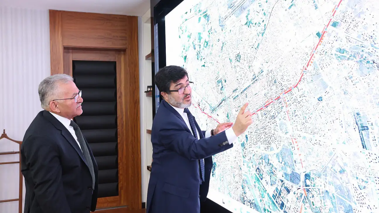 Kayseri'nin yeni tramvay hattı için kritik toplantı! Müjdeyi Başkan Büyükkılıç verdi