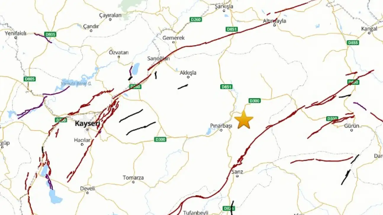 Kayseri Pınarbaşı'nda deprem hareketliliği sürüyor