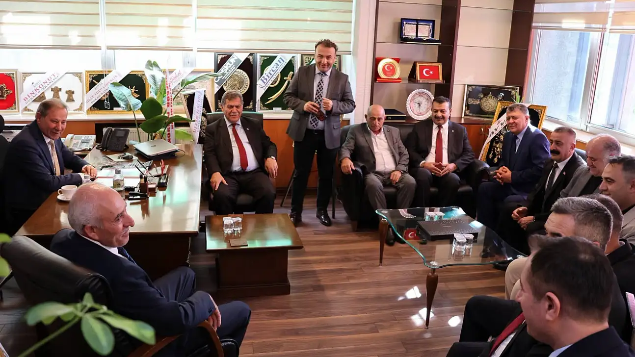 Kayserili başkanlar toplandı, Konyalı Başkan'a hayırlı olsuna gitti