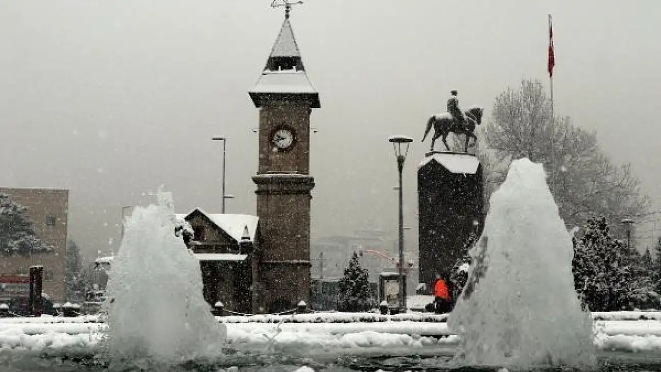 Kayserililer yeni yıla karla girecek