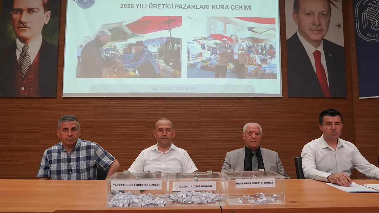 Melikgazi'de organik ürünler için kura çekildi