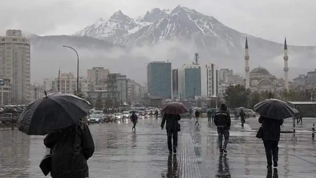 Meteoroloji'den Kayseri için kritik saat verildi: Sağanak geliyor