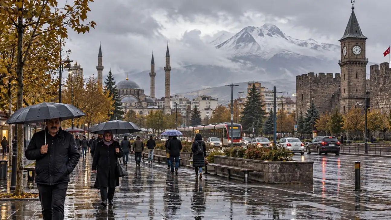 Meteoroloji'den Kayseri'ye yağış uyarısı: 4 gün sürecek!