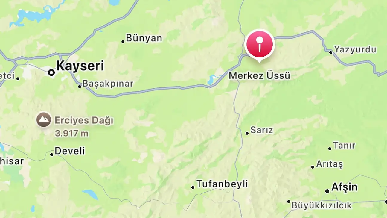 Pınarbaşı'da küçük bir deprem daha!