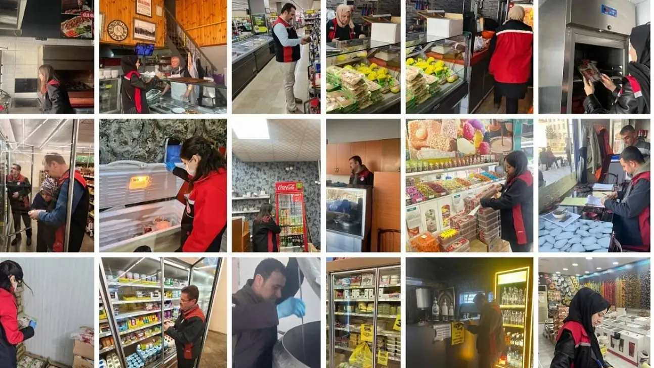Restoranlardan marketlere, üretim tesislerinden süt toplama merkezlerine... Kayseri'de onlarca adres denetlendi