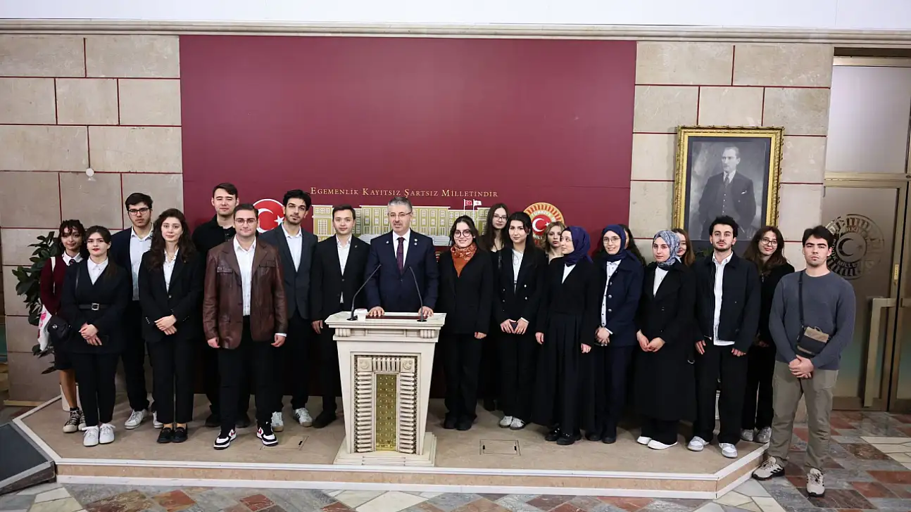TBMM'de Kayserili misafirler! Şaban Çopuroğlu ile bir araya geldiler