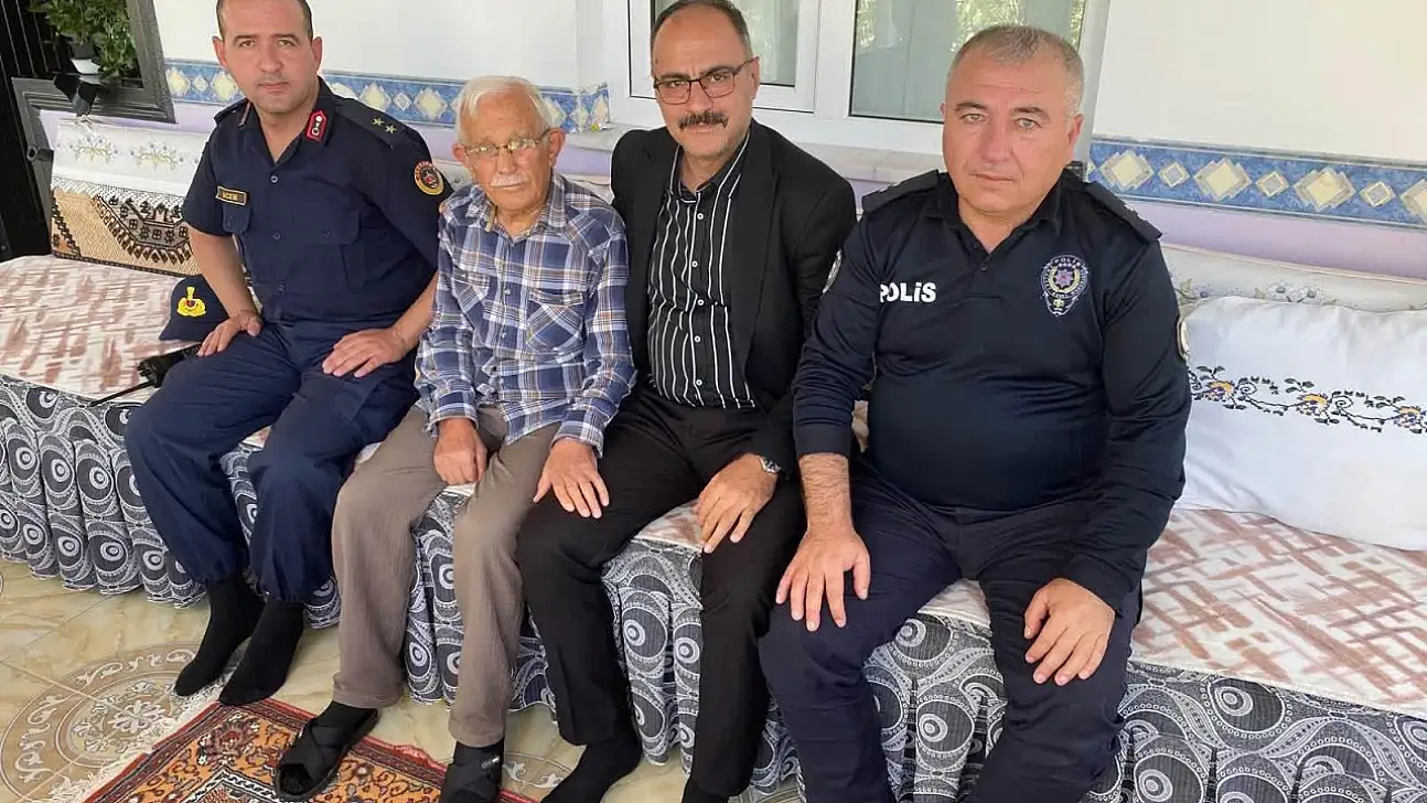 Tomarza Kaymakamı Selim Eser'den gazilere vefa ziyareti