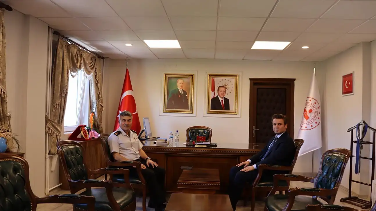 Tuğgeneral Yeşilyurt, yeni kaymakamı ziyaret etti