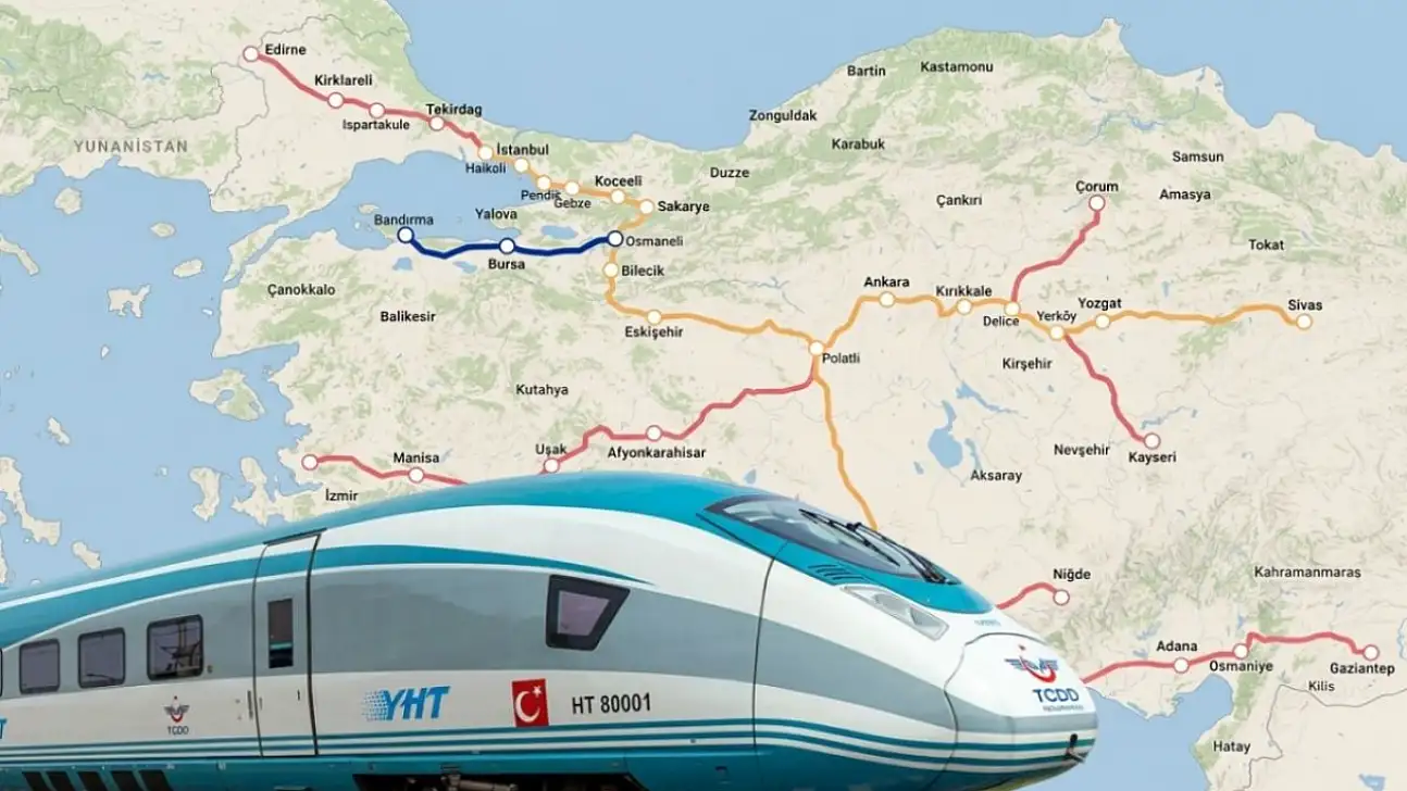 Yüksek Hızlı Tren Hattı'nda güzel haber geldi! Kayseri, Bursa'ya bağlanıyor