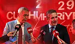29 Ekim resepsiyonunda dikkat çeken sözler: Yücel ve Şener konuştu