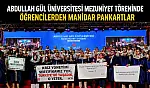 Abdullah Gül Üniversitesi mezuniyet töreninde öğrencilerden manidar pankartlar