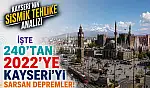 İşte 240'tan 2022'ye Kayseri'yi sarsan depremler