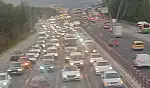 Kayseri'de trafik kitlendi! Aracıyla o güzergahtan giden pişman oldu
