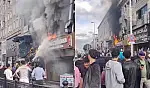Kayseri Sivas Caddesi'nde yangın! Görenler olay yerine koştu
