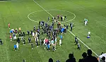 Kayseri 'de maçın bitiş düdüğü ile saha karıştı