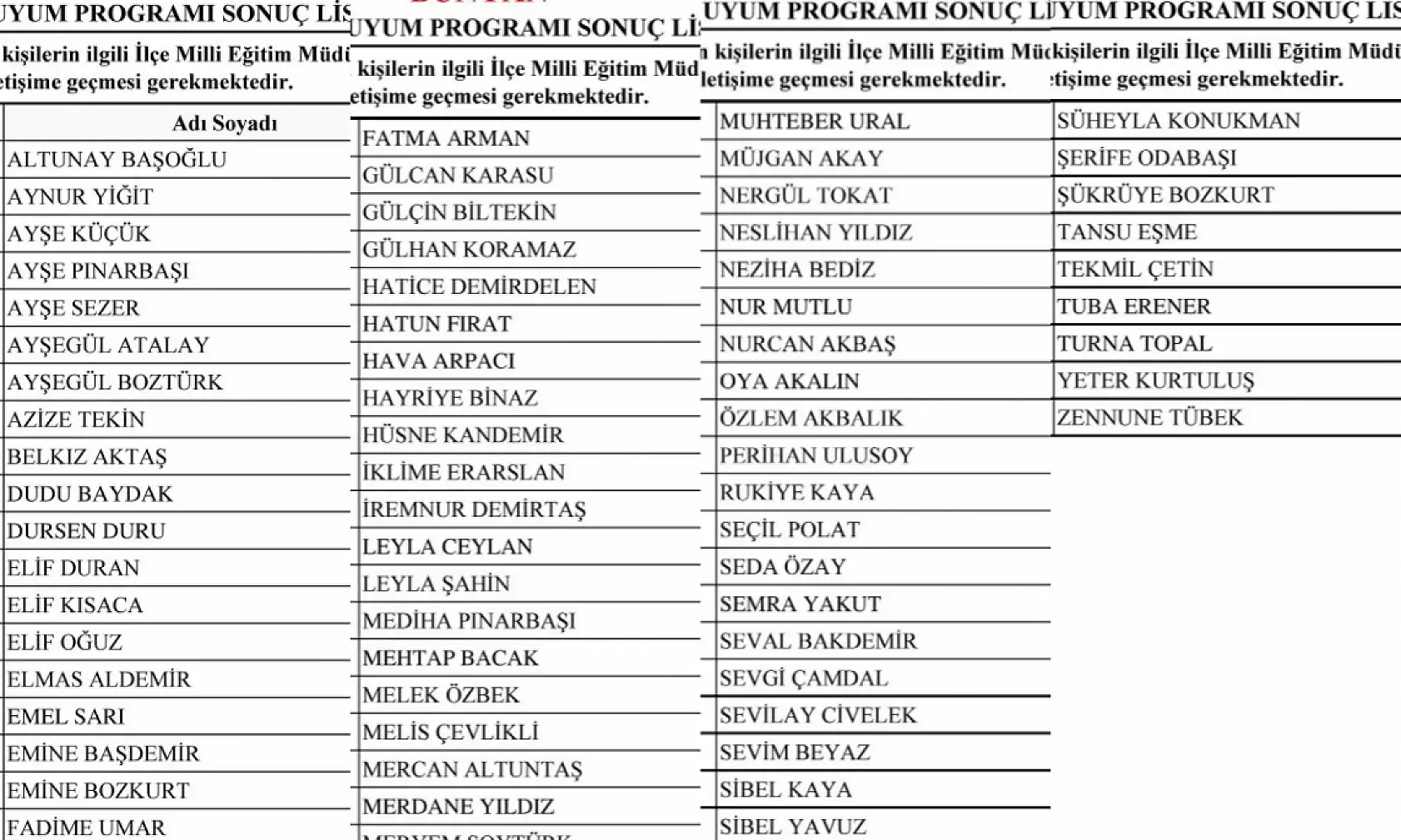 Kayseri Milli Eğitim Müdürlüğü açıkladı! İşte işe girecekler