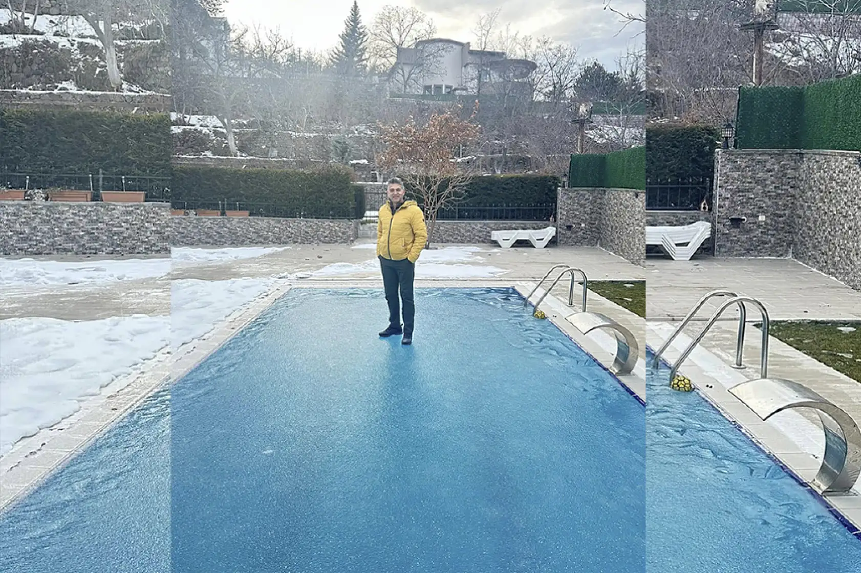 Bu balyozlu görüntü Kayseri'de çekildi! Donduran görüntüler