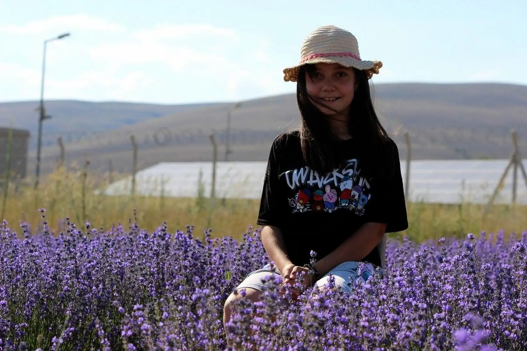 Bozkıra lavanta bahçesi kurdu