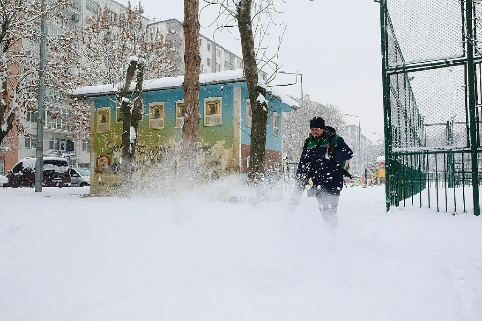 Kayseri'de çekildi! İşte kentten kar manzaraları