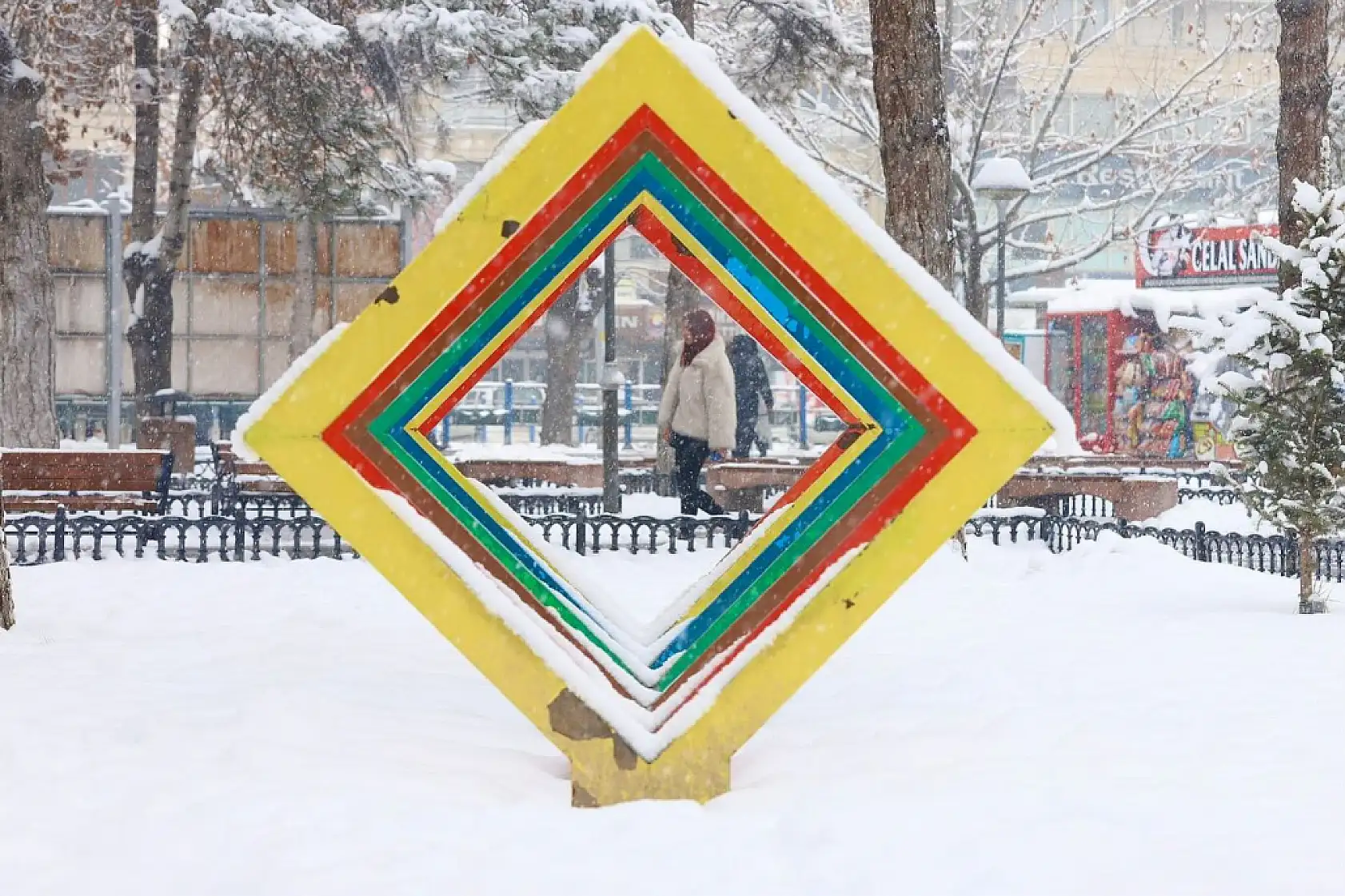 Kayseri'de çekildi! İşte kentten kar manzaraları