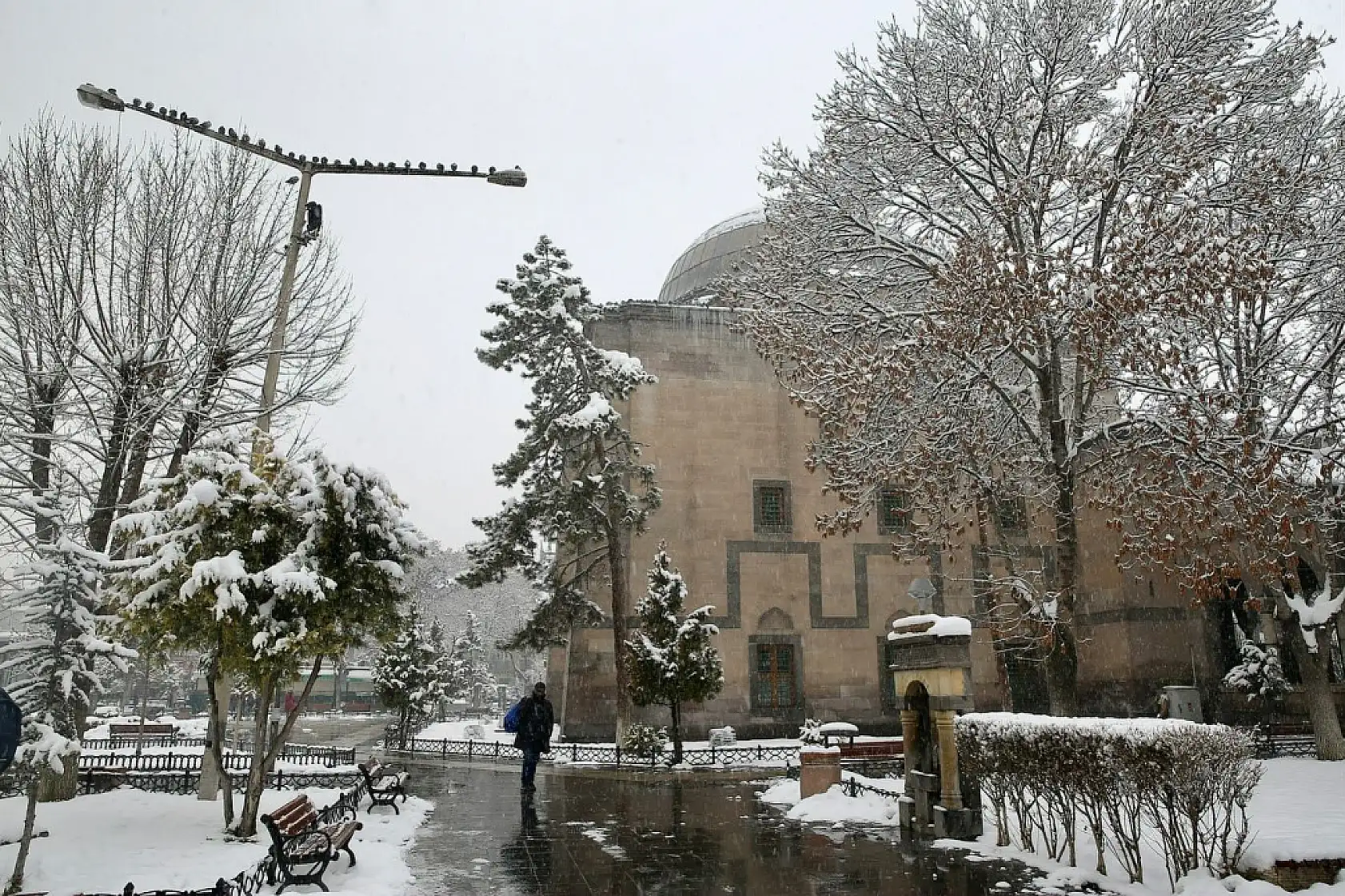 Kayseri'de çekildi! İşte kentten kar manzaraları
